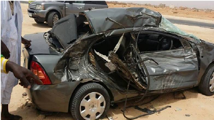 Trois morts dans un accident de la circulation sur la route d'Akjoujt