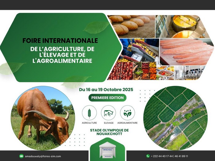 Nouakchott accueillera la 1ère Foire Internationale de l’Agriculture, de l’Élevage et de l’Agroalimentaire